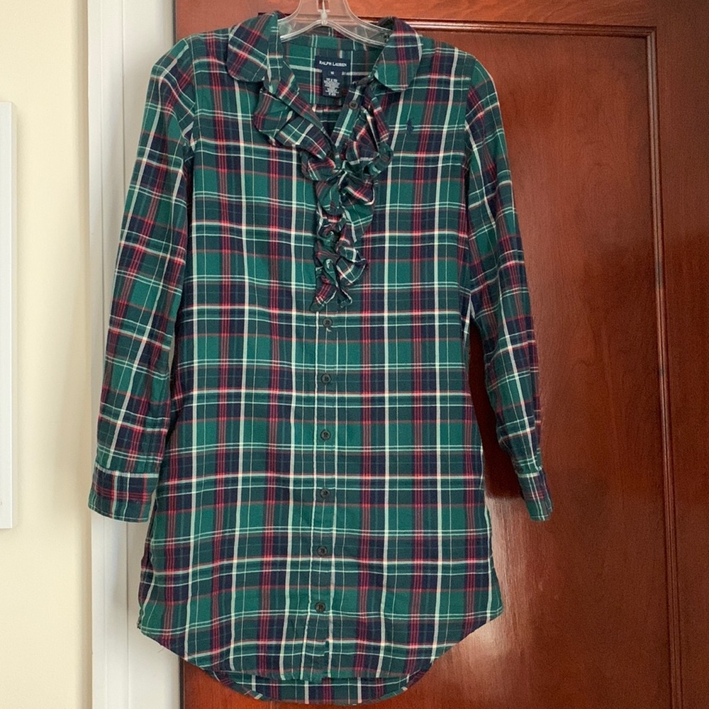 Ralph Lauren kids Holiday Plaid Dress (size 16)